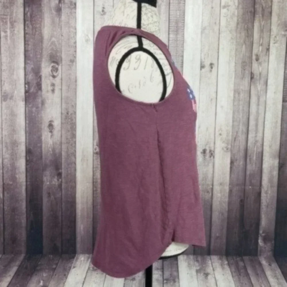 Lucky Brand Light Up The Night Sky Embroidered Cotton Tank Top - Picture 3 of 6